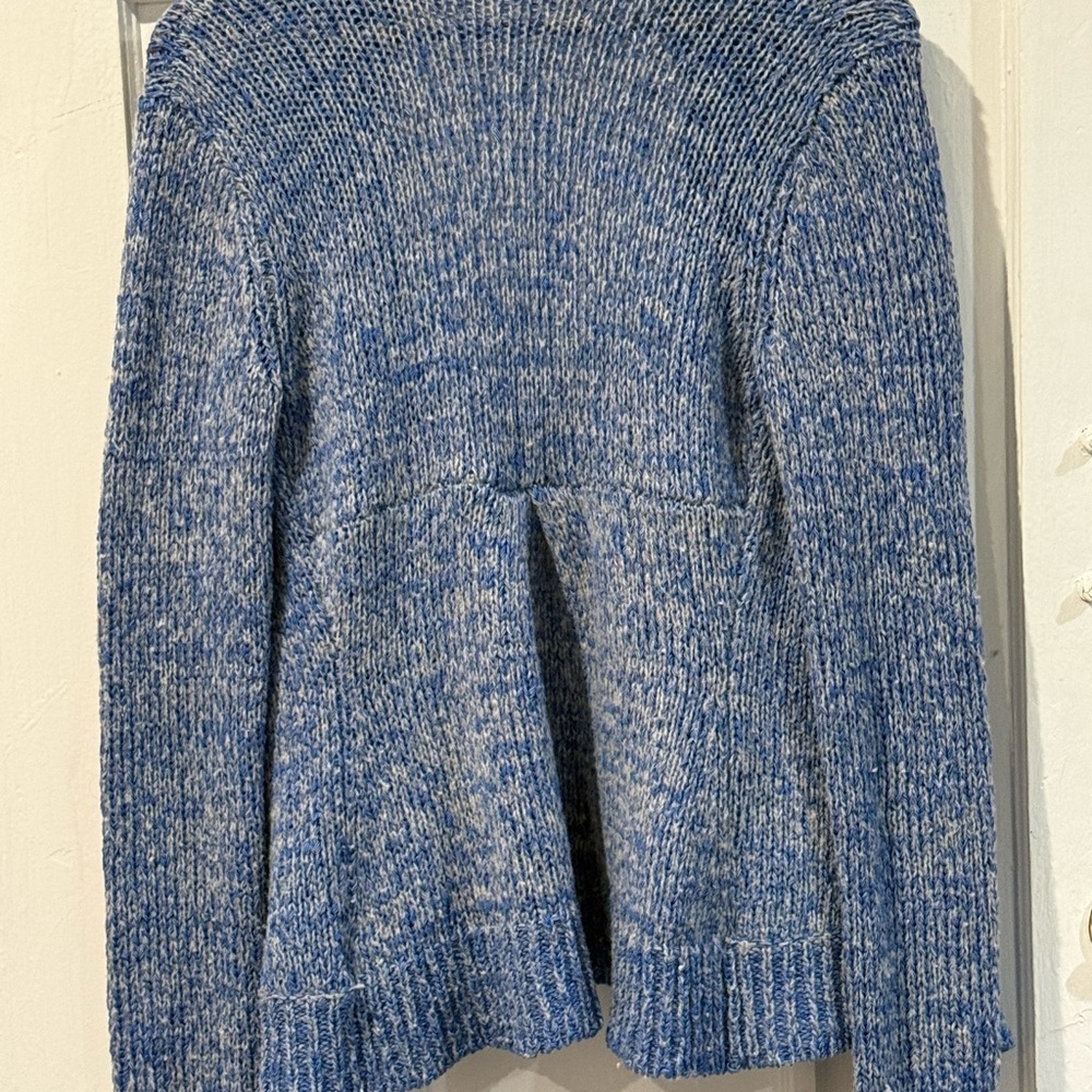 Moth Blue and White Women's Cardigan - Picture 3 of 5